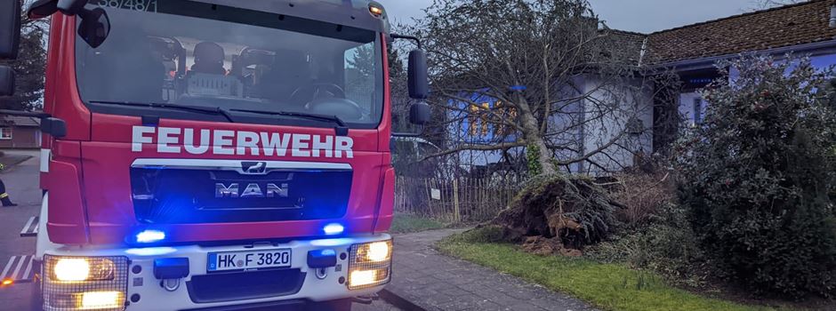 Sturmtief „Ylenia“ im Heidekreis: 220 Feuerwehreinsätze in zwölf Stunden