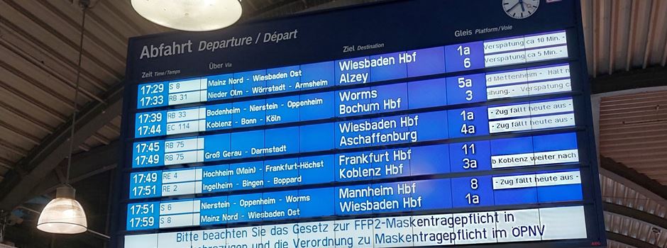 Häufige Zugausfälle und Verspätungen rund um Mainz: Das ist der Grund