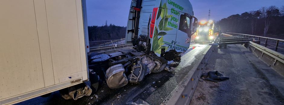 Schwerer Lkw-Unfall auf A60