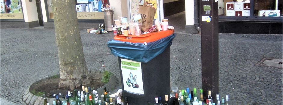 Ärger über Müll nach spontanem Marktfrühstück – das sagt die Stadt Mainz