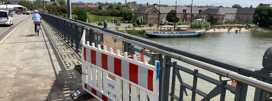 Unfall auf Theodor-Heuss-Brücke: Auto kracht in Geländer