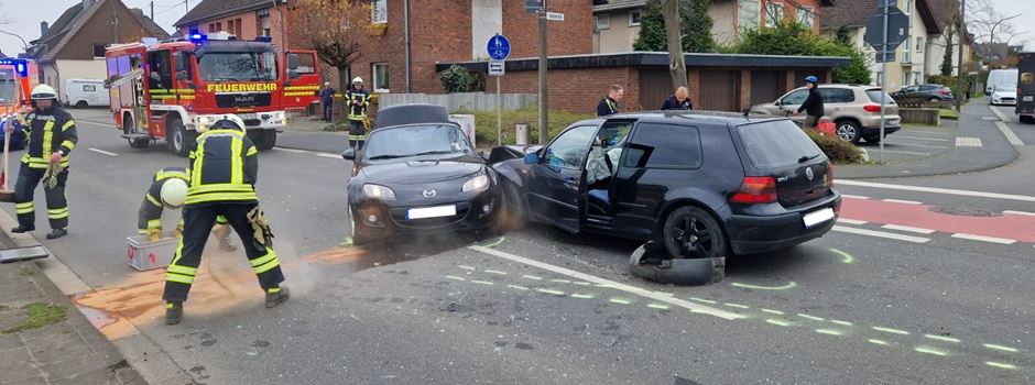 Mondorf: Verkehrsunfall mit drei verletzten Personen