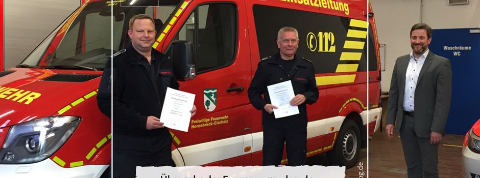 Freiwillige Feuerwehr: Franz-Josef Toppmöller und Sascha Braunsmann weiter im Amt