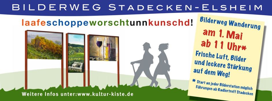 Bilderweg-Wanderung in Stadecken-Elsheim, 01.05.2019, 11:00 - 16:00 Uhr