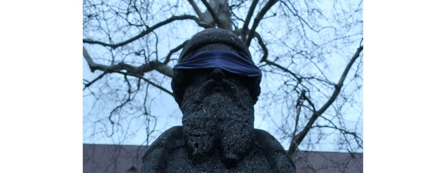 Warum Wissenschaftler Mainzer Statuen die Augen verbinden