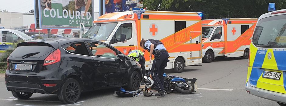 Verkehrsunfall in Rheidt: Ein Verletzter ins Krankenhaus gebracht