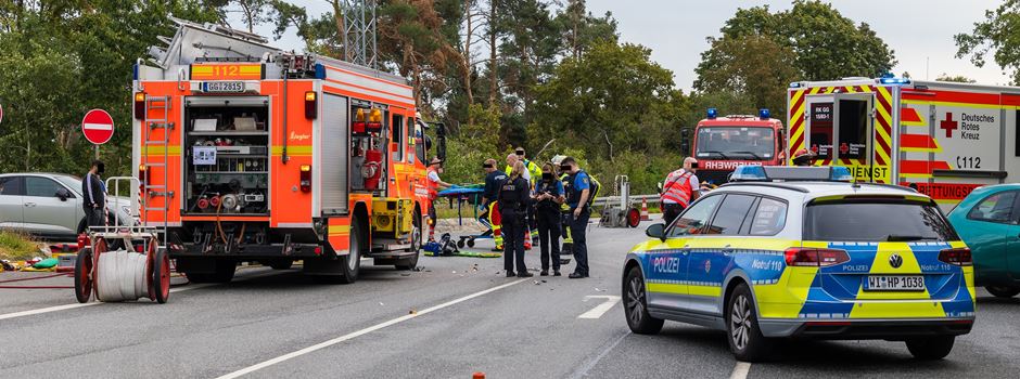 Schwerer Verkehrsunfall bei Rüsselsheim
