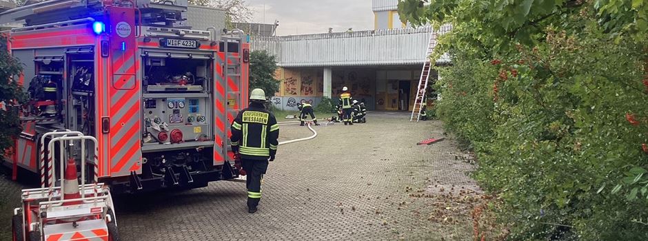 Feuer in leerstehender Wiesbadener Schule