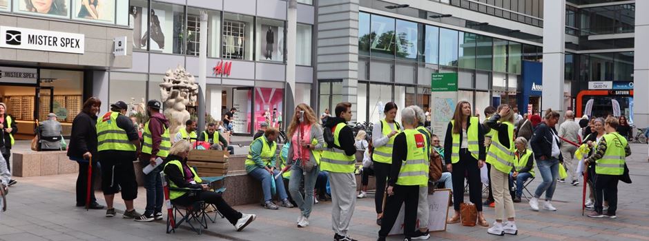 Streik in der Mainzer Innenstadt