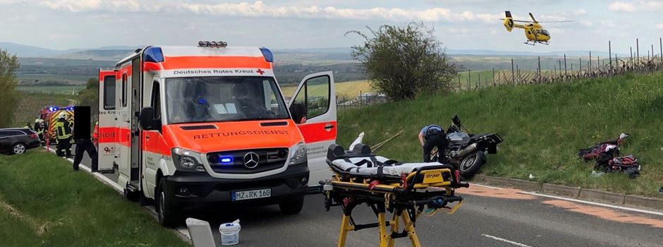 Motorradfahrer (53) erleidet nach Crash schwerste Verletzungen