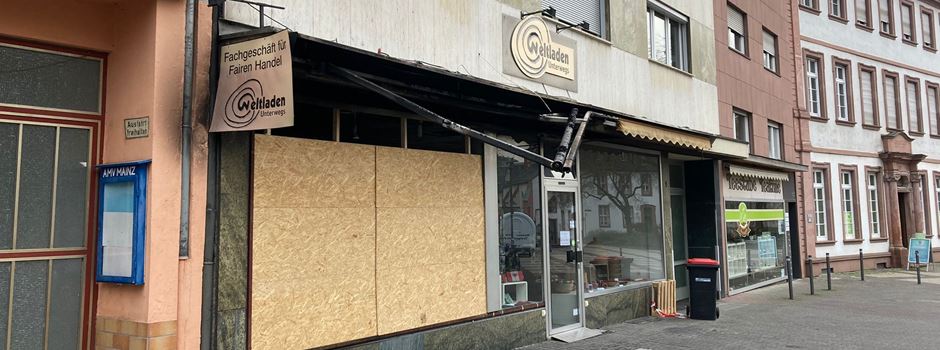 Feuer am Mainzer „Weltladen“: Polizei ermittelt wegen Brandstiftung
