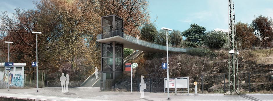 Neuer Zugang zum Bahnhof Römisches Theater in Mainz