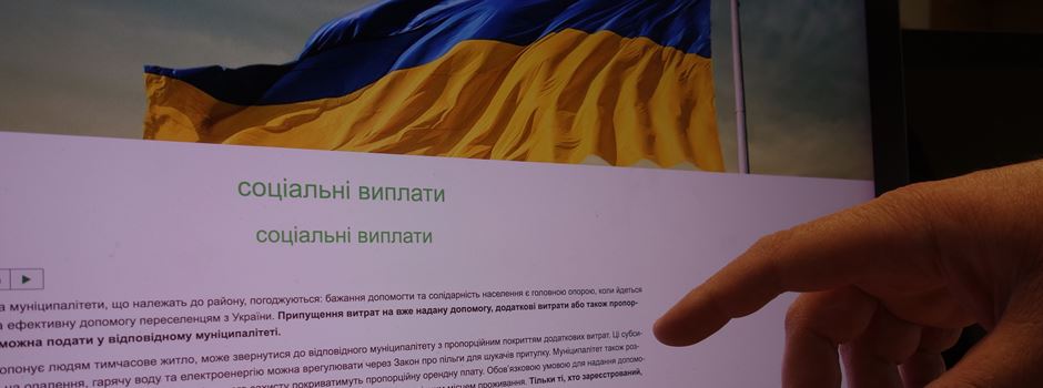 Ukraine-Informationsseite der Kreisverwaltung ist online