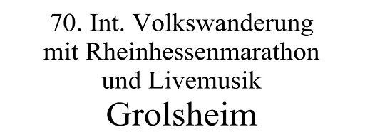 Wandern und Livemusik in Grolsheim