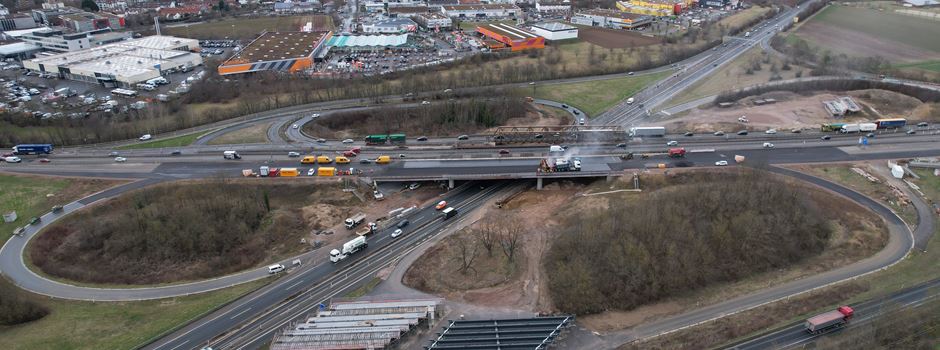Autobahnkreuz Mainz-Süd am Sonntag gesperrt