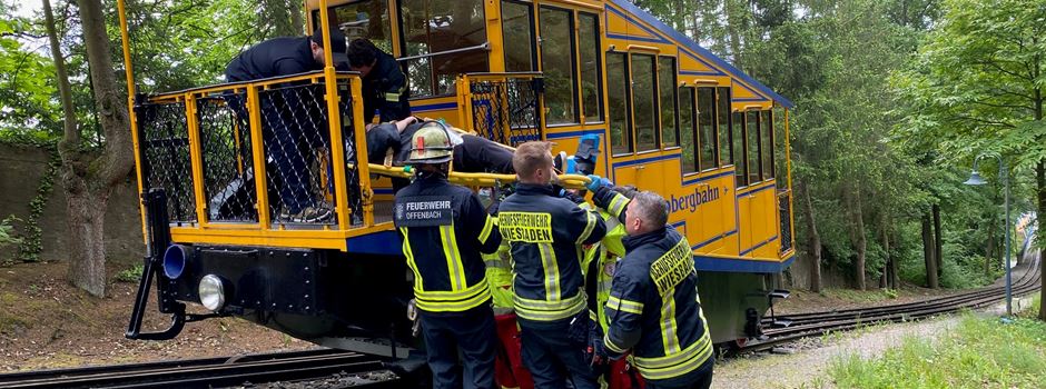 Notfall: Nerobergbahn wird zum Rettungswagen