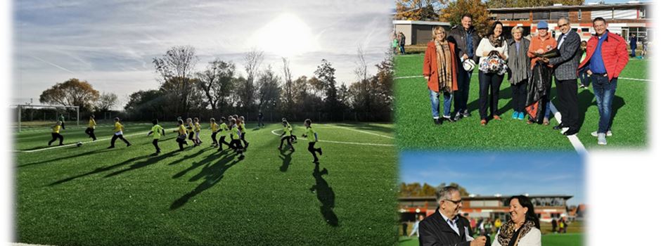 Fußballturnier auf dem neuen Kunstrasenplatz der Grundschule Dolgesheim