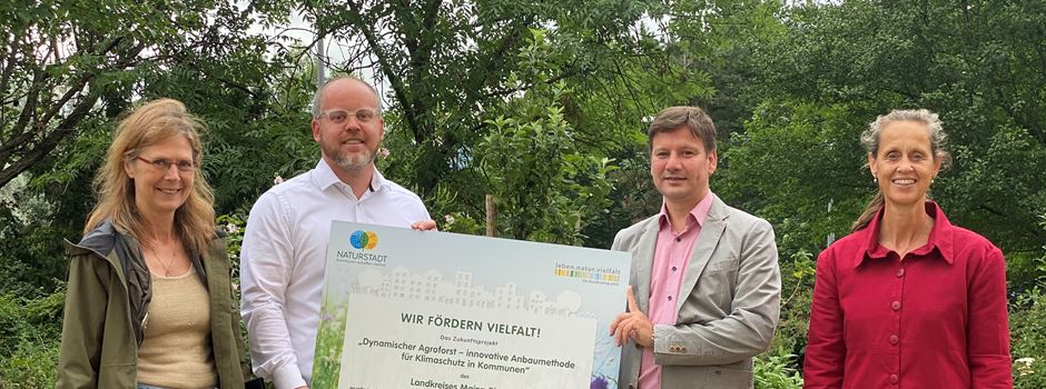 Bundeswettbewerb Naturstadt: Landkreis erhält offizielle Auszeichnung für sein Zukunftsprojekt „Dynamischer Agroforst“