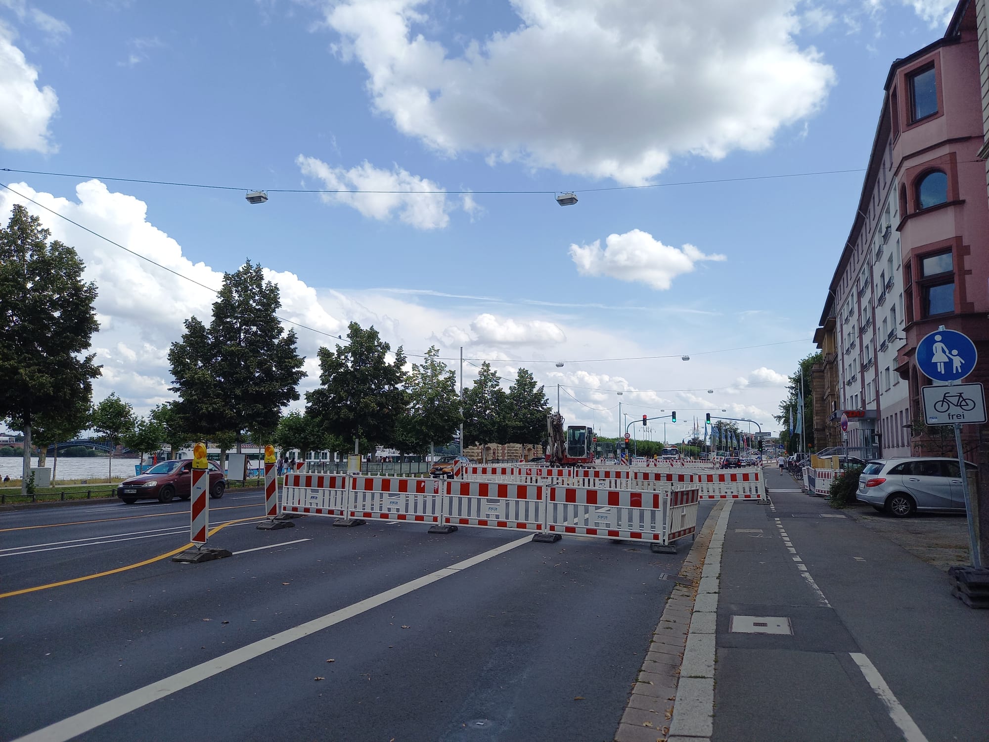 Zehn Monate Baustelle: Sperrungen In Rheinallee Und Rheinstraße