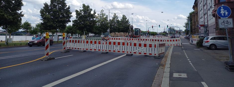 Zehn Monate Baustelle: Sperrungen in Rheinallee und Rheinstraße