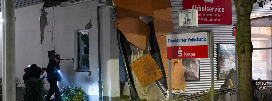 Bankautomat gesprengt: Täter auf der Flucht