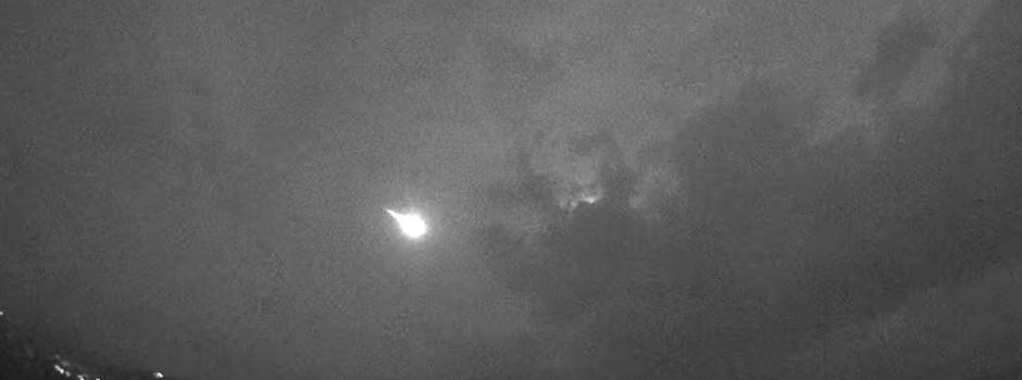 Meteorit verglüht am Himmel: Auch über Mainz war er zu sehen