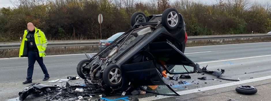 Auto rast in Lkw: Mainzer bei Unfall auf A3 schwer verletzt