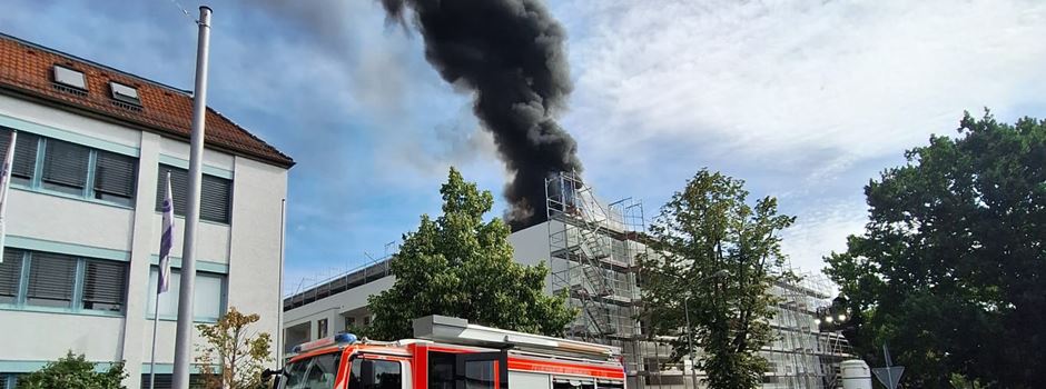 Brand auf Baustelle in Wiesbaden