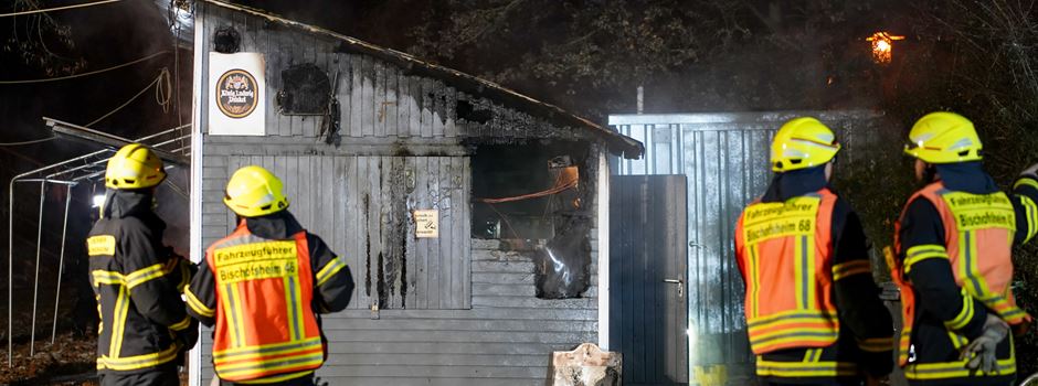 Biergartenhütte in Bischofsheim brennt komplett aus