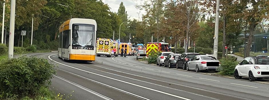 Mehrere Verletzte nach Unfall zwischen Bus und Straßenbahn