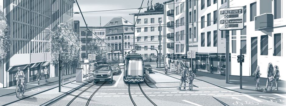 Neue Straßenbahngleise für Mainz