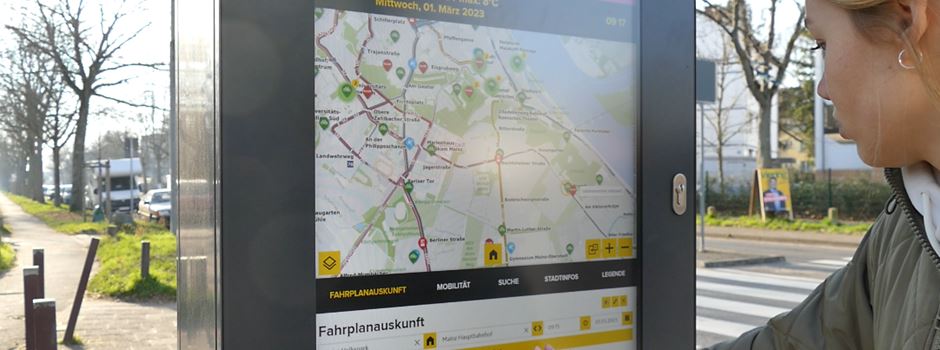 Große Änderung an Mainzer Haltestellen: Das können die neuen Digital-Säulen