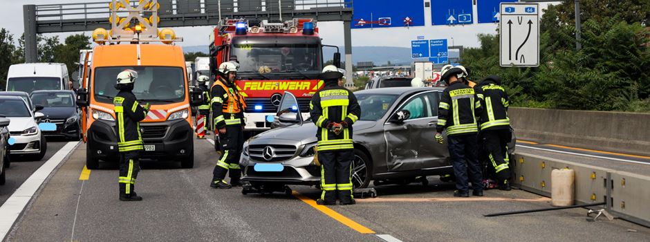 Unfall auf der A3 nahe Wiesbadener Kreuz
