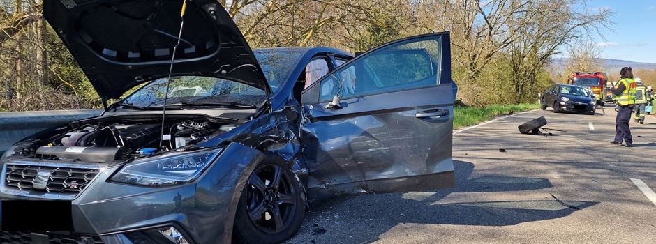 Schwerer Verkehrsunfall bei Ingelheim – Autos prallen ineinander