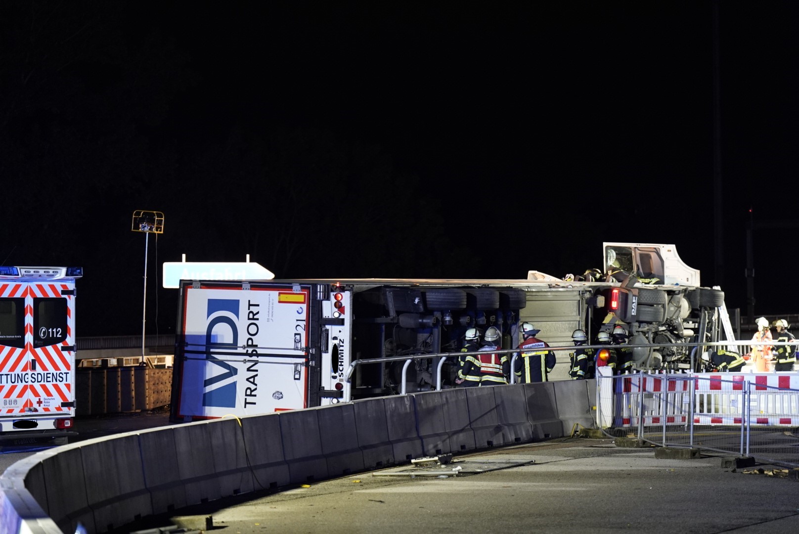 Lkw Umgekippt: A643 Richtung Bingen Voll Gesperrt