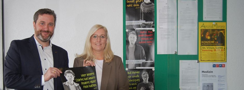 Christina Gertheinrich ist neue Gleichstellungsbeauftragte in Herzebrock-Clarholz: Plakate für „eine neue Männlichkeit“