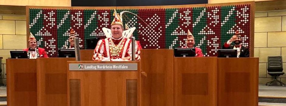 Ranzeler Prinz Holger I. besucht NRW-Landtag