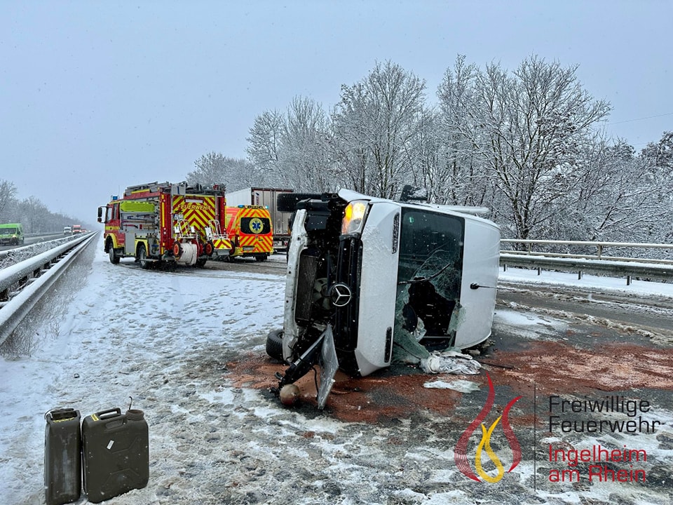 Schwerer Unfall Auf A60 Bei Mainz