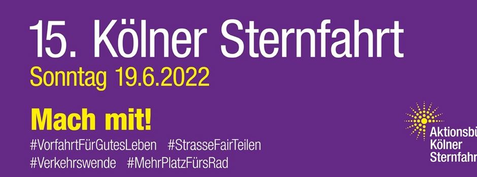 15. Kölner Sternfahrt: Radtour über Niederkassel am 19.06.2022