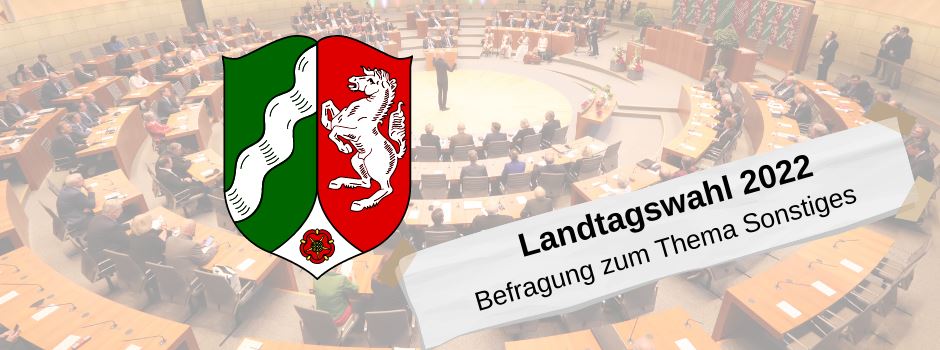 Landtagswahl: Kandidat:innen-Befragung zum Thema Sonstiges