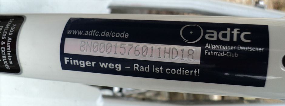 Mit einem Kode das Rad vor Dieben schützen – Kodieraktion am 18.3. in Ranzel