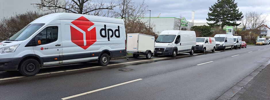 Blockierte Parkplätze: Ärger über Fahrzeuge von Paketzustellern in Mainz