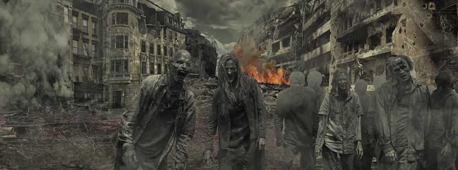 Freilaufende Zombies in der Innenstadt