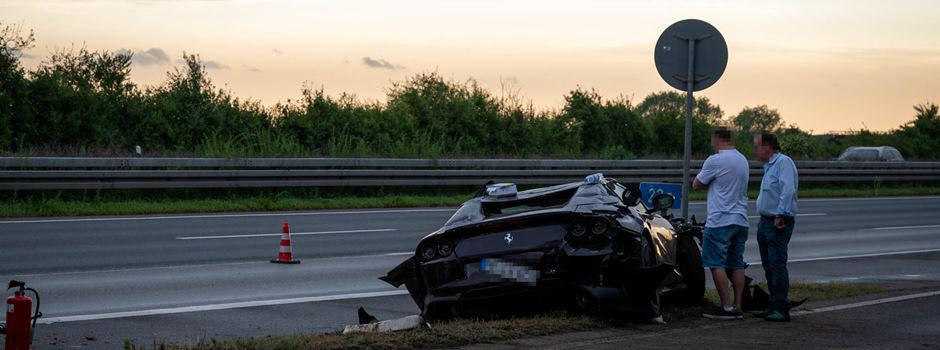 Unfall auf der A66 – Ferrari stark beschädigt