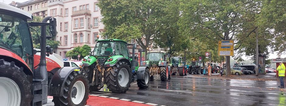 Verkehrschaos wegen Traktoren-Demo