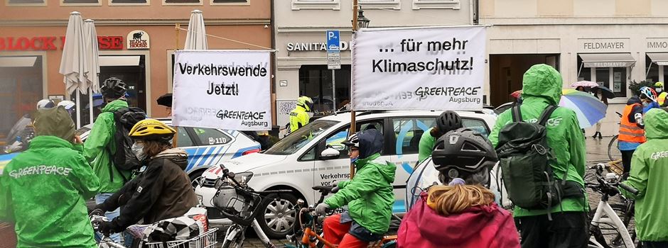 Fridays For Future Fahrraddemo in Augsburg: Ein voller Erfolg