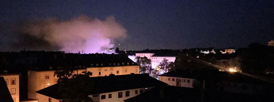 Feuer auf Elsässer Platz in Wiesbaden