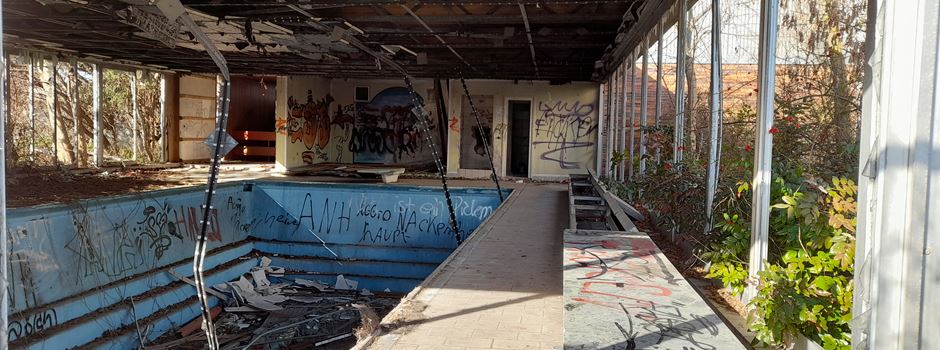 Was wird aus der Schwimmbad-Ruine in Bodenheim?