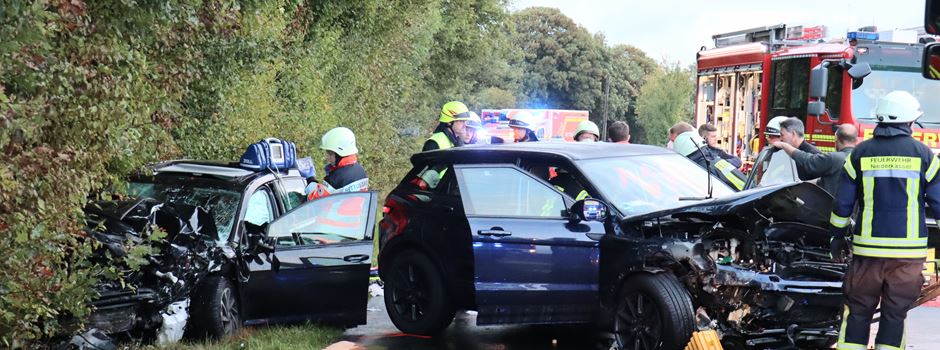 Schwerer Verkehrsunfall mit drei Verletzten in Niederkassel-Ranzel