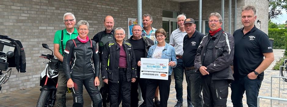 Motorradfreunde Lette unterstützen die Kindertagesstätte St. Vitus